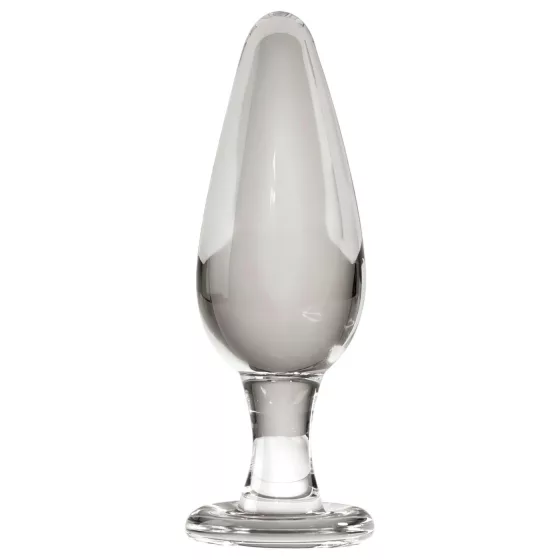 Icicles No. 26 - Tapered Glass Anal Plug (Transparent)