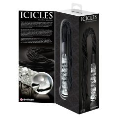 Icicles No. 38 - Leather Whip & Glass Dildo (Clear-Black)