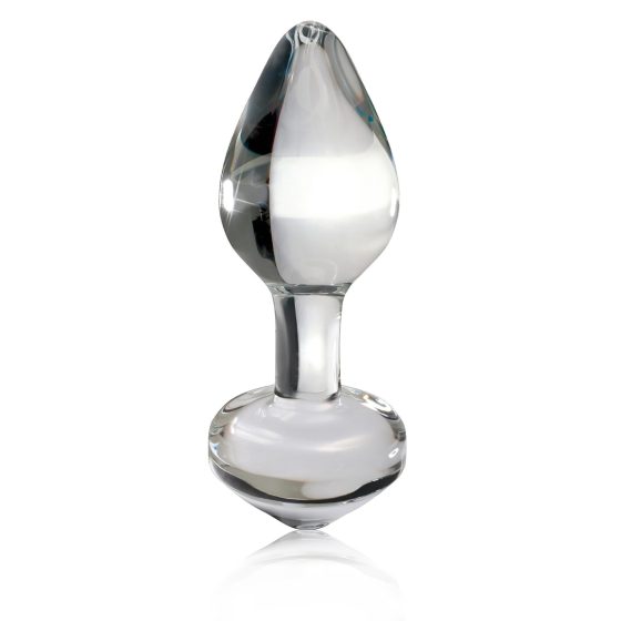 Icicles No. 44 - Tapered Glass Anal Plug (Clear)