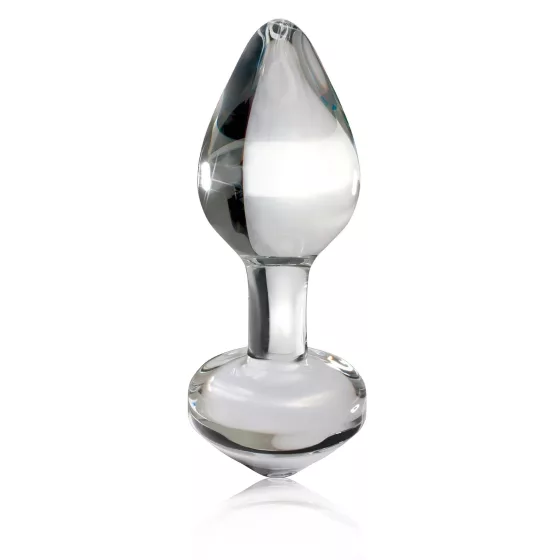 Icicles No. 44 - Tapered Glass Anal Plug (Clear)