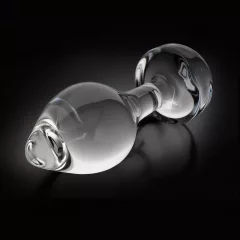 Icicles No. 44 - Tapered Glass Anal Plug (Clear)