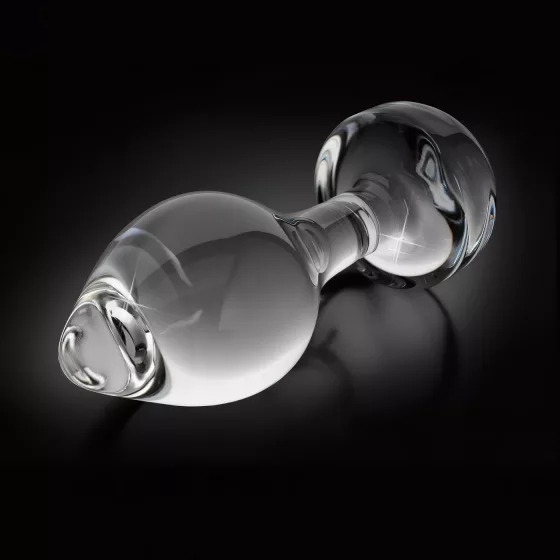 Icicles No. 44 - Tapered Glass Anal Plug (Clear)