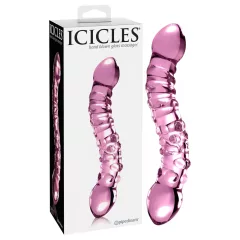 Icicles No. 55 - Double-Ended G-Spot Glass Dildo (Pink)