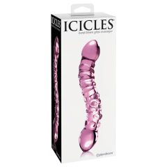 Icicles No. 55 - Double-Ended Glass G-Spot Dildo (Pink)