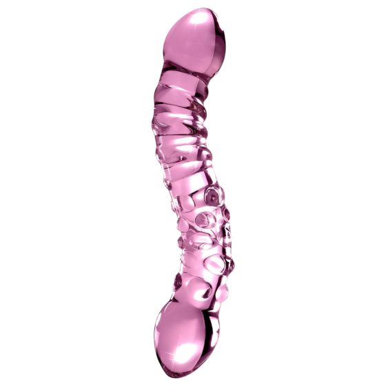 Icicles No. 55 - Double-Ended Glass G-Spot Dildo (Pink)