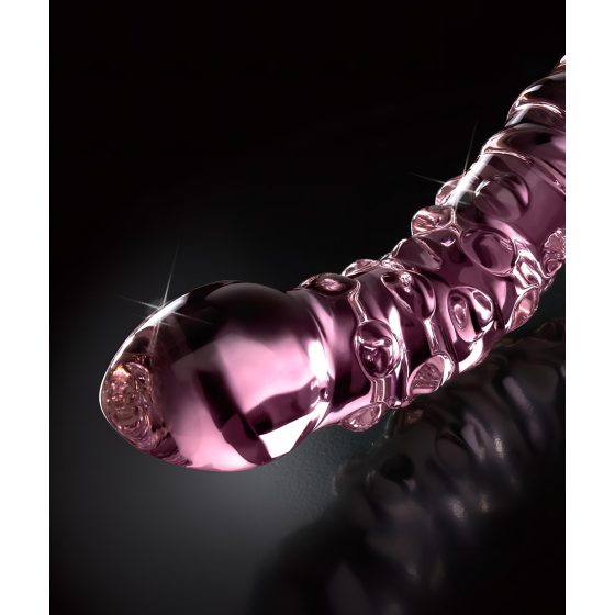 Icicles No. 55 - Double-Ended Glass G-Spot Dildo (Pink)
