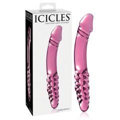 Icicles No. 57 - Double-Ended Pink Glass Dildo