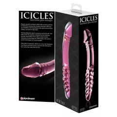 Icicles No. 57 - Double-Ended Pink Glass Dildo