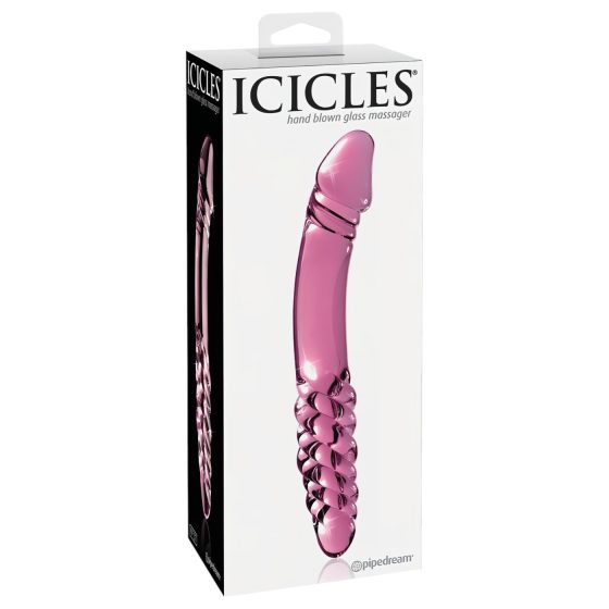 Icicles No. 57 - Pink Dual-Ended Glass Pleasure Toy