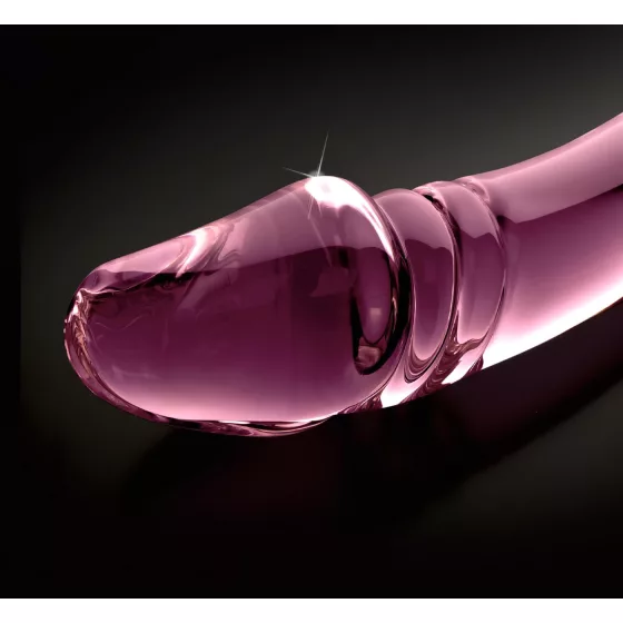 Icicles No. 57 - Double-Ended Pink Glass Dildo