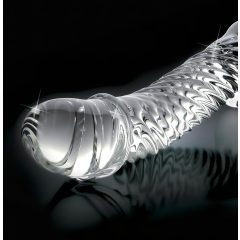 Icicles No. 61 - Clear Glass Dildo with Handle