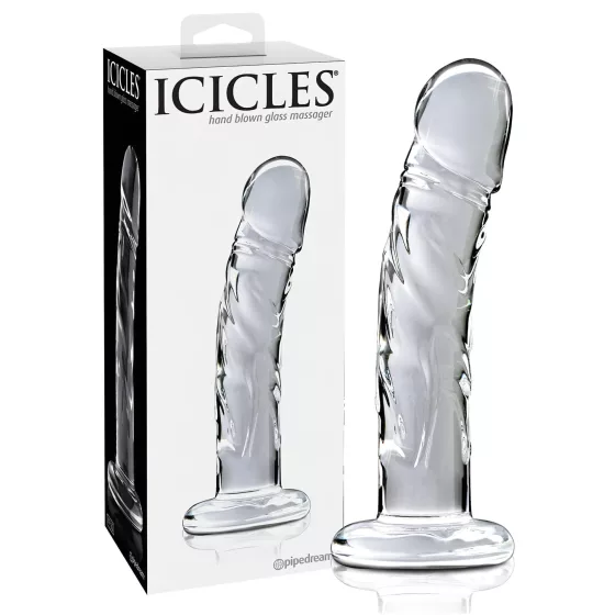 Icicles No. 62 - Transparent Glass Dildo