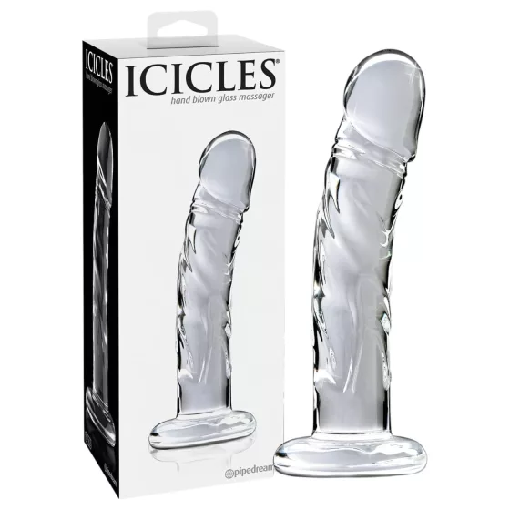 Icicles No. 62 - Transparent Glass Dildo