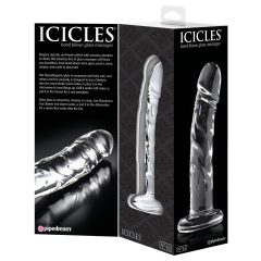   Icicles No. 62 - Glass Dildo with Phallic Design (Transparent)