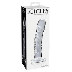   Icicles No. 62 - Glass Dildo with Phallic Design (Transparent)