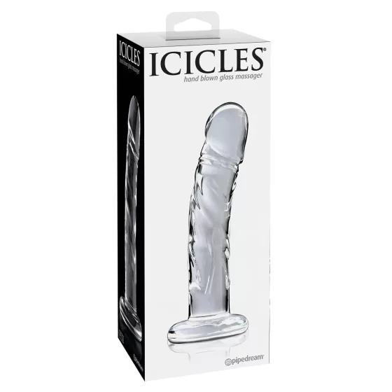 Icicles No. 62 - Transparent Glass Dildo