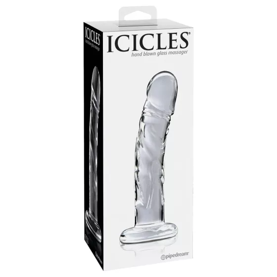 Icicles No. 62 - Transparent Glass Dildo