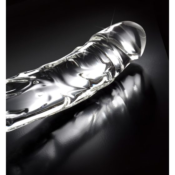 Icicles No. 62 - Glass Dildo with Phallic Design (Transparent)