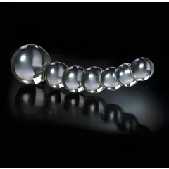 Icicles No. 66 - Curved, Bulbous Glass Dildo (Clear)