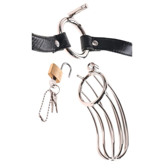 / Fetish The Prisoner - Metal Penis Cage (Silver)