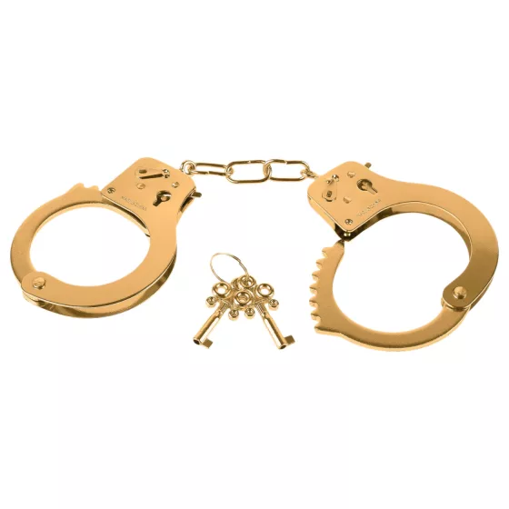 Fetish Fantasy - Gold Metal Handcuffs