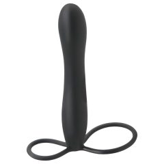  Fetish Double Delight – Harness & Penis Ring with Dildo (Black)