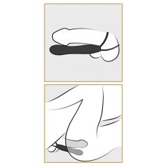   Fetish Double Delight – Harness & Penis Ring with Dildo (Black)