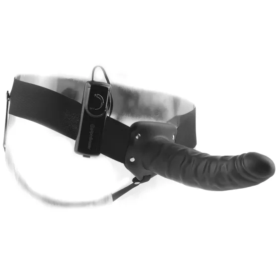 Fetish Strap-On 8 - Hollow Vibrator, Black