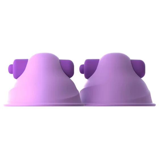 Fantasy For Her vibrating nipple suckers pair - purple