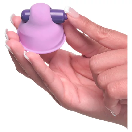 Fantasy For Her vibrating nipple suckers pair - purple