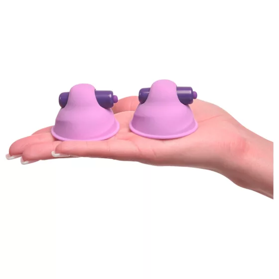 Fantasy For Her vibrating nipple suckers pair - purple