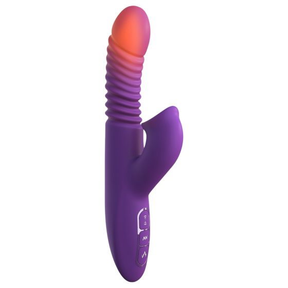 Fantasy For Her - 3in1 thrusting vibrator with warming function (purple) 