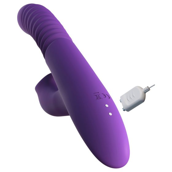 Fantasy For Her - 3in1 thrusting vibrator with warming function (purple) 