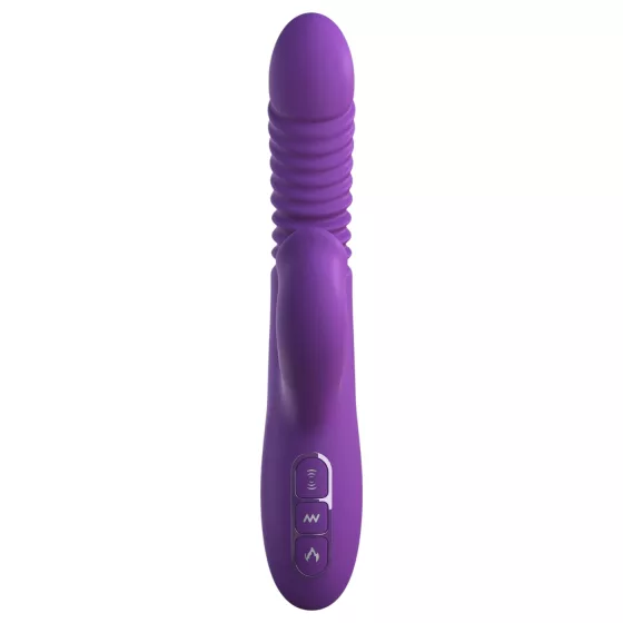 Fantasy For Her - 3‑in‑1 thrusting vibrator with warming function (purple)