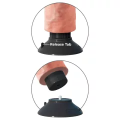   King Cock 9 - Flexible Suction Cup Vibrator (10.2) - Natural"