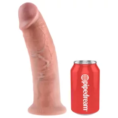 King Cock 10 - Large Suction Cup Dildo (25cm) - Natural 