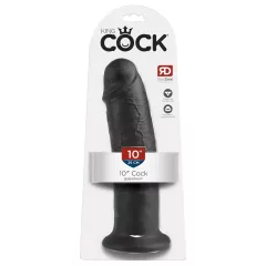 King Cock 10 Suction Cup Dildo (25cm) - Black"