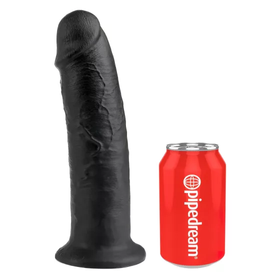 King Cock 10 Suction Cup Dildo (25cm) - Black"