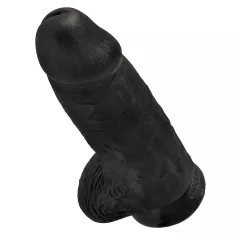   King Cock 9 Chubby - Suction Cup Dildo with Balls (23cm) - Black"