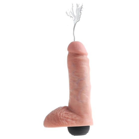 King Cock 8 Realistic Squirting Dildo (20cm) - Natural"