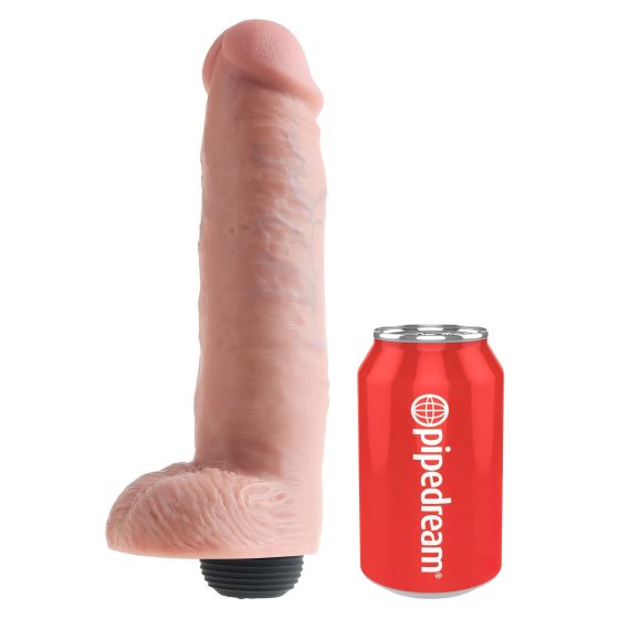 King Cock 10 Lifelike Squirting Dildo (25 cm) - Natural"
