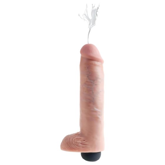 King Cock 10 Lifelike Squirting Dildo (25 cm) - Natural"