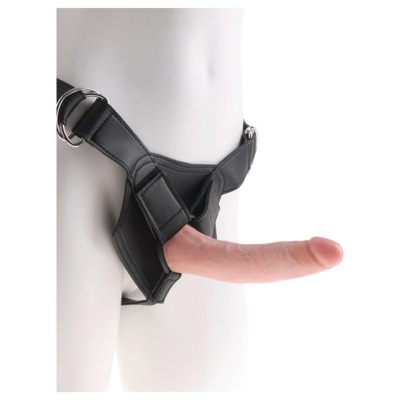 King Cock 7 Strap-On Dildo with Harness (Black)"