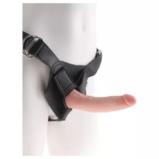King Cock 7 Strap-On Dildo with Harness (Flesh-Coloured)"