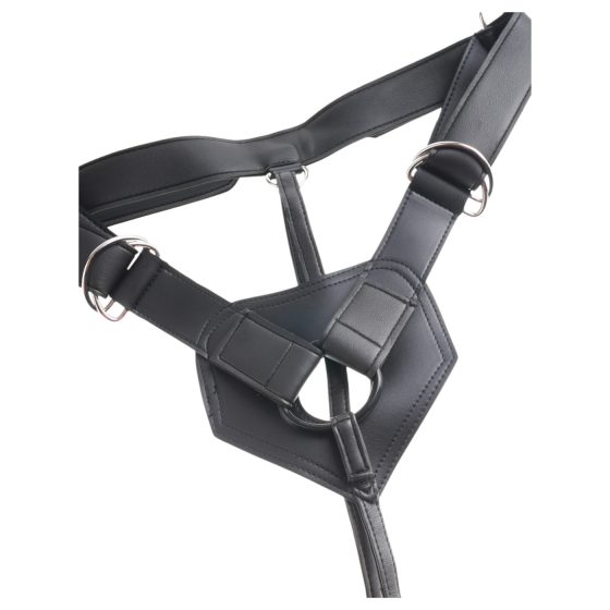 King Cock 7 Strap-On Dildo with Harness (Black)"