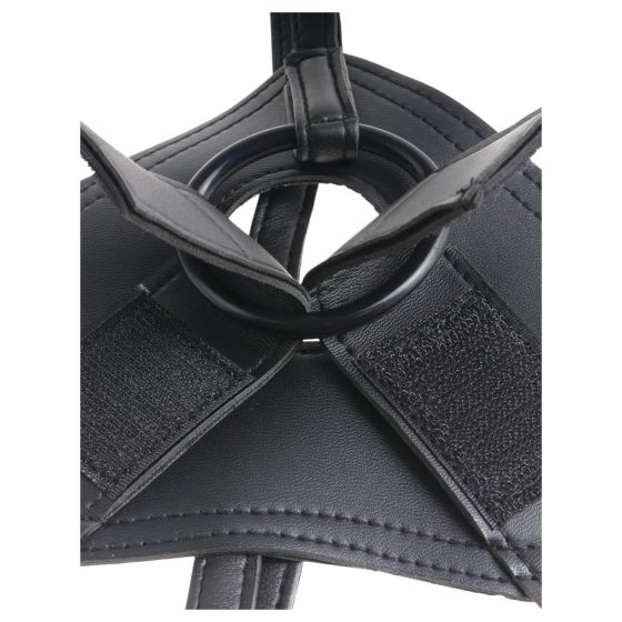 King Cock 7 Strap-On Dildo with Harness (Black)"