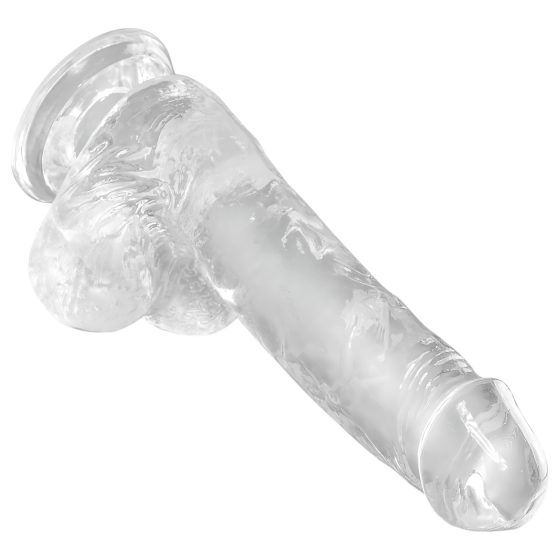 King Cock Clear 6 - Suction Cup Dildo with Balls (15cm)"
