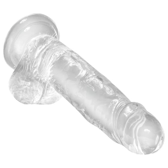King Cock Clear 7 Suction Cup Dildo with Balls (18cm)"