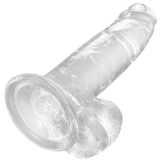 King Cock Clear 7 Suction Cup Dildo with Balls (18cm)"