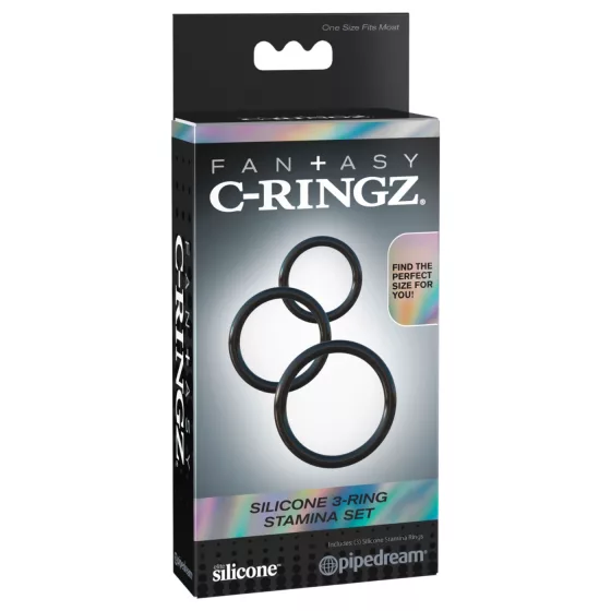 Fantasy C-Ringz - Trio Penis Ring (Black)